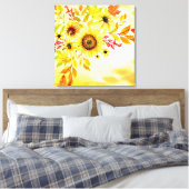 Sonnenblumen Leinwanddruck (Insitu (Schlafzimmer))