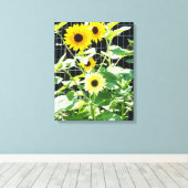 Sonnenblumen Leinwanddruck (Insitu (Holzboden))