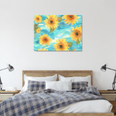 Sonnenblumen Leinwanddruck (Insitu (Schlafzimmer))