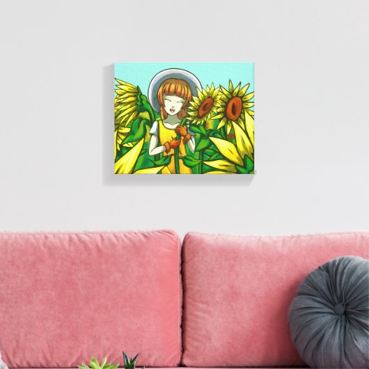 Sonnenblumen Leinwanddruck (Insitu (Wohnzimmer))