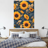 Sonnenblumen Leinwanddruck (Insitu (Schlafzimmer))
