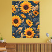 Sonnenblumen Leinwanddruck (Insitu (Wohnzimmer))