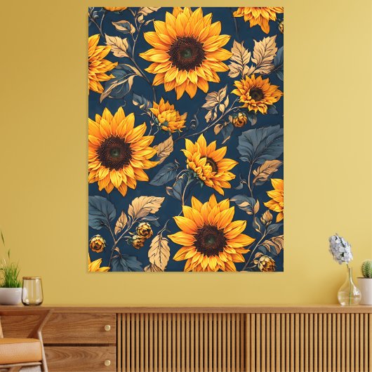 Sonnenblumen Leinwanddruck (Insitu (Wohnzimmer))