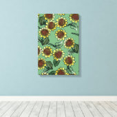 Sonnenblumen Leinwanddruck (Insitu (Holzboden))