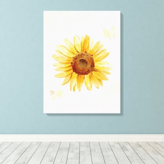 Sonnenblumen Leinwanddruck (Insitu (Holzboden))