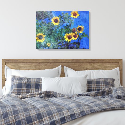 Sonnenblumen Leinwanddruck (Insitu (Schlafzimmer))