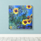 Sonnenblumen Leinwanddruck (Insitu (Holzboden))