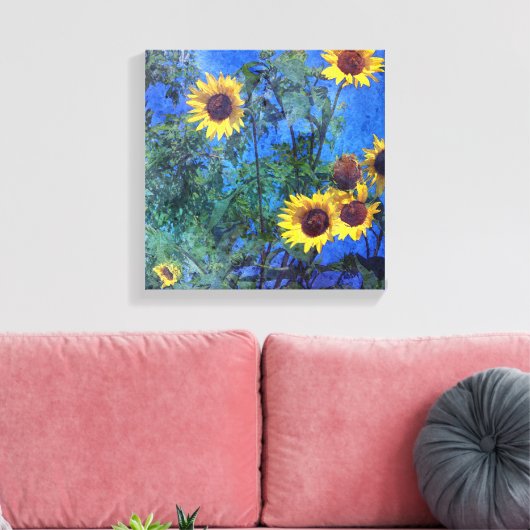 Sonnenblumen Leinwanddruck (Insitu (Wohnzimmer))