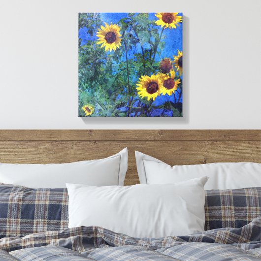 Sonnenblumen Leinwanddruck (Insitu (Schlafzimmer))