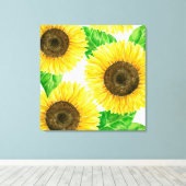 Sonnenblumen Leinwanddruck (Insitu (Holzboden))
