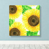 Sonnenblumen Leinwanddruck (Insitu (Holzboden))