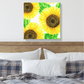 Sonnenblumen Leinwanddruck (Insitu (Schlafzimmer))
