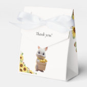 Sonnenblumen Lemon Citrus Rabbit Summer Baby Dusch Geschenkschachtel (Vorderseite)
