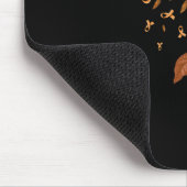 Sonnenblumen Leopard Leukämie Bewusstsein Orange B Mousepad (Ecke)