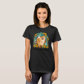 Sonnenblumen Leopard Spitz Mama Rainbow Gemstone T-Shirt (Vorne ganz)