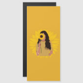 Sonnenblumen-Lesezeichen Magnetkarte (Vorne/Hinten)