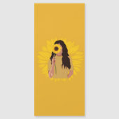 Sonnenblumen-Lesezeichen Magnetkarte (Vorderseite)