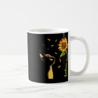 Sonnenblumen Leukämie Bewusstsein Kaffeetasse