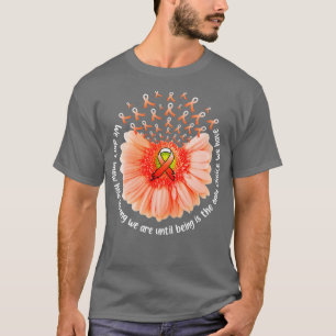 Sonnenblumen Leukämie MS Bewusstsein Orange Ribbon T-Shirt