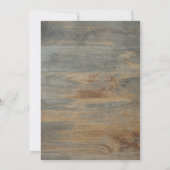 Sonnenblumen, Licht, Holz, Goldrahmen-Abschluss Einladung (Rückseite)