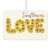 Sonnenblumen-Liebe-Auftragfrischer Autolufterfrischer (Vorderseite)