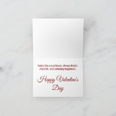 Sonnenblumen-Liebe-Faltgrußkarte Karte (Innenseite)