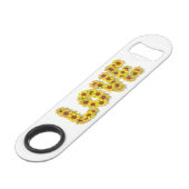 Sonnenblumen-Liebe-Flaschenöffner Speed Flaschenöffner (Vorderseite Schrägansicht)