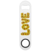 Sonnenblumen-Liebe-Flaschenöffner Speed Flaschenöffner (Rückseite)