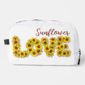 Sonnenblumen-Liebe-Kosmetiktasche Waschbeutel (Vorderseite)