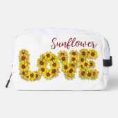 Sonnenblumen-Liebe-Kosmetiktasche Waschbeutel (Rückseite)