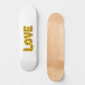 Sonnenblumen-Liebe-Skateboard Skateboard (Vorderseite)
