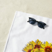 Sonnenblumen-Liebe-Strandtuch Strandtuch (Beispiel)