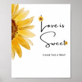 Sonnenblumen Liebe süß nehmen Sie Leckerei Poster (Vorne)