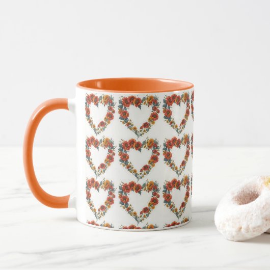 "Sonnenblumen-Liebe Tasse, Sonnenblumengarten Tasse (Mit Donut)