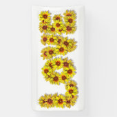 Sonnenblumen-Liebesbanner Banner (Vertikal)