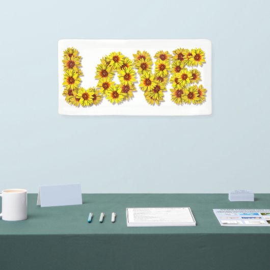 Sonnenblumen-Liebesbanner Banner (Messe)