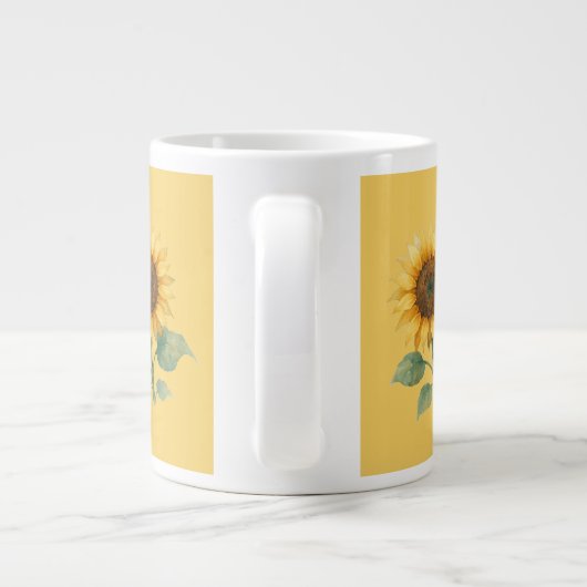 Sonnenblumen Liebesgeschenk Spezielle Tasse (Rückseite)