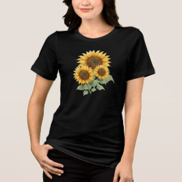 Sonnenblumen Liebesgeschenk Tri-Blend Shirt