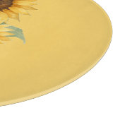 Sonnenblumen Liebhaber Geschenk Glass Schneidebrett (Ecke)