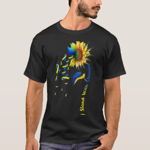 Sonnenblumen Liebhaber Ukraine Flag Power Unterstü T-Shirt