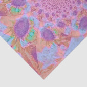 Sonnenblumen Lila rosa Pastell Abstrakt Decoupage Seidenpapier (Ausschnitt)