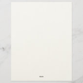 Sonnenblumen Liniiertes Schreibpapier (Rückseite)