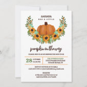 Sonnenblumen Little Pumpkin Gender Neutral Einladung (Vorderseite)