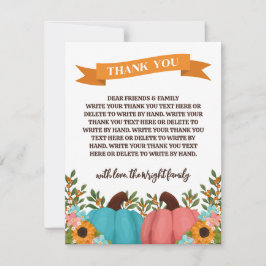 Sonnenblumen Little Pumpkin Gender Offenbarung Dan Dankeskarte