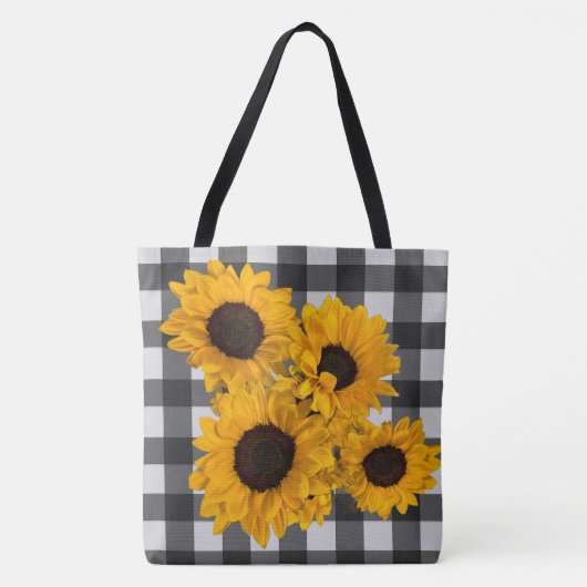 Sonnenblumen-Lob-Tasche Tasche (Vorderseite)