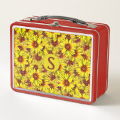 Sonnenblumen-Lunchbox Metall Brotdose (Vorderseite)