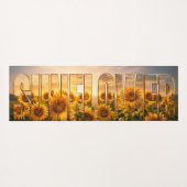 Sonnenblumen Luxus-Botanischer Blumen-Dekor Yogamatte (Rückseite (Horizontal))