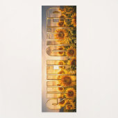 Sonnenblumen Luxus-Botanischer Blumen-Dekor Yogamatte (Vorderseite)