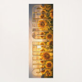 Sonnenblumen Luxus-Botanischer Blumen-Dekor Yogamatte (Rückseite)