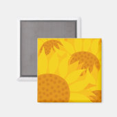 Sonnenblumen Magnet (Vorderseite/Rückseite)